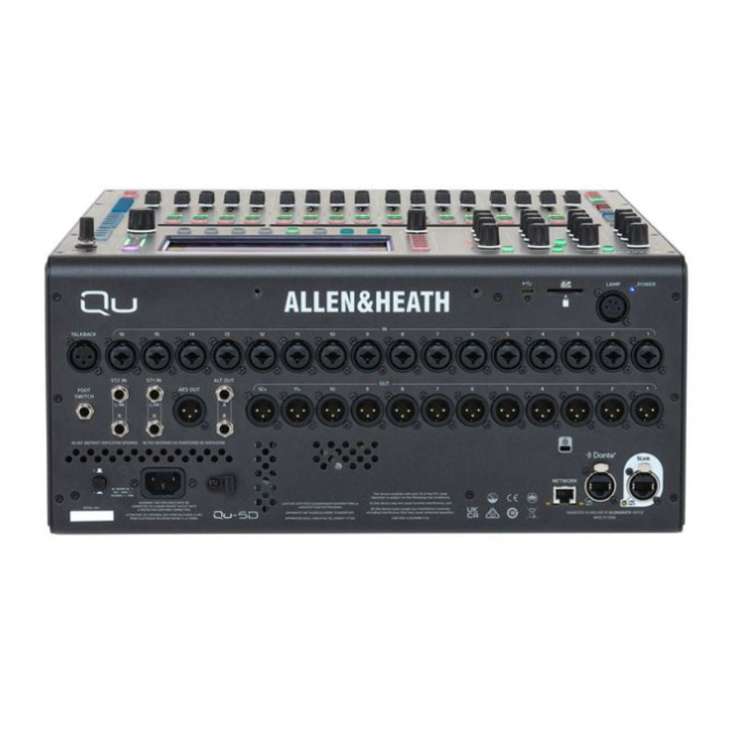 Allen & Heath Qu-5D / 12X | Consola Digital Profesional 38 In / 24 Out 96kHz con Dante