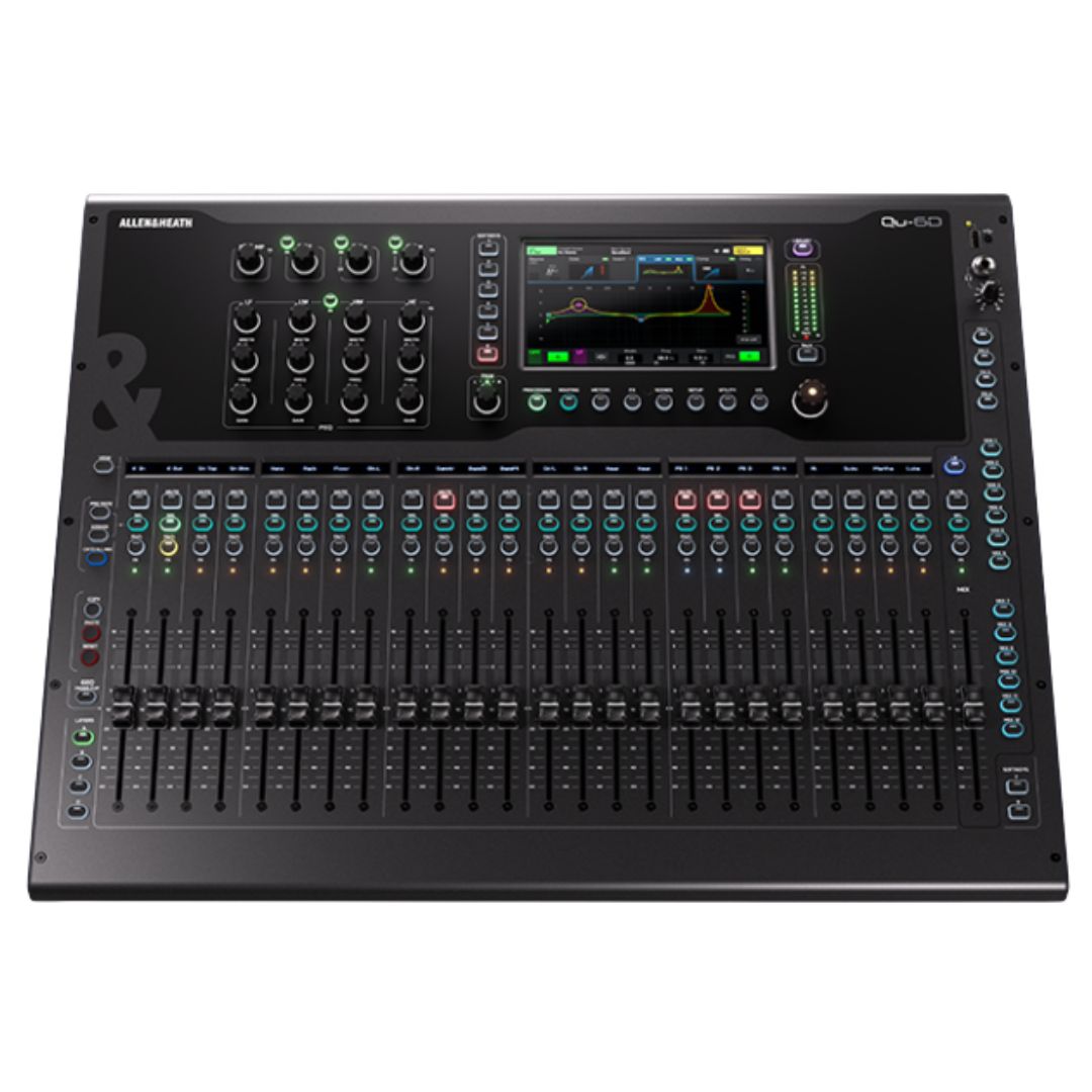 Allen & Heath Qu-6D / 22X | Consola Digital Profesional 38 In / 24 Out 96kHz con Dante