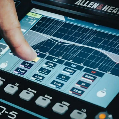 Allen & Heath SQ-6 / 12X | Consola Digital Profesional 48 Canales de Procesamiento 96kHz con 24 Faders