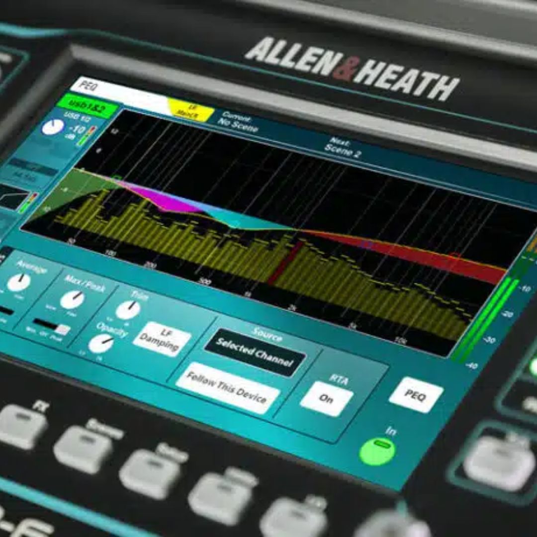 Allen & Heath SQ-6 / 12X | Consola Digital Profesional 48 Canales de Procesamiento 96kHz con 24 Faders