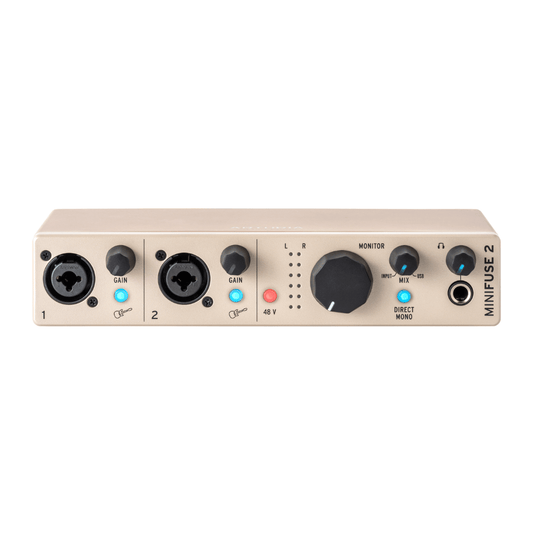 Arturia MINIFUSE 2 CHAMPAGNE EDITION | Interfaz de Audio USB 2×2 – 24-bit / 192 kHz