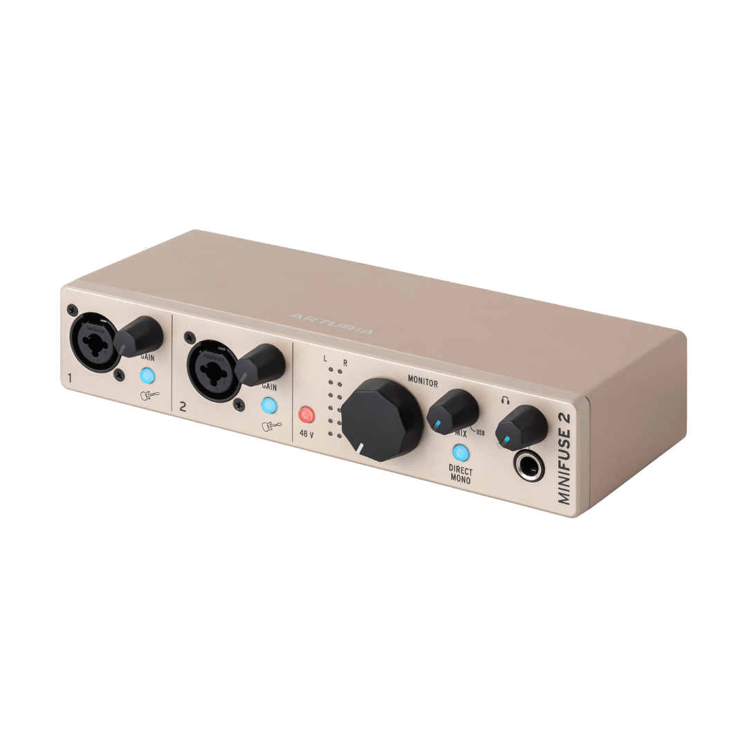 Arturia MINIFUSE 2 CHAMPAGNE EDITION | Interfaz de Audio USB 2×2 – 24-bit / 192 kHz