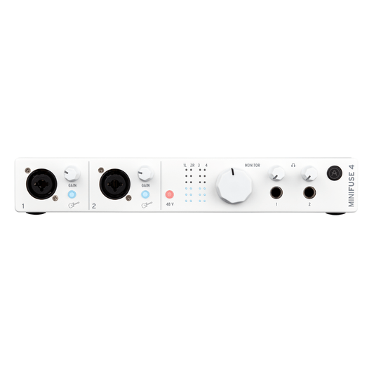 Arturia MINIFUSE 4 WHITE EDITION | Interfaz de Audio USB 4×4 – 24-bit / 192 kHz