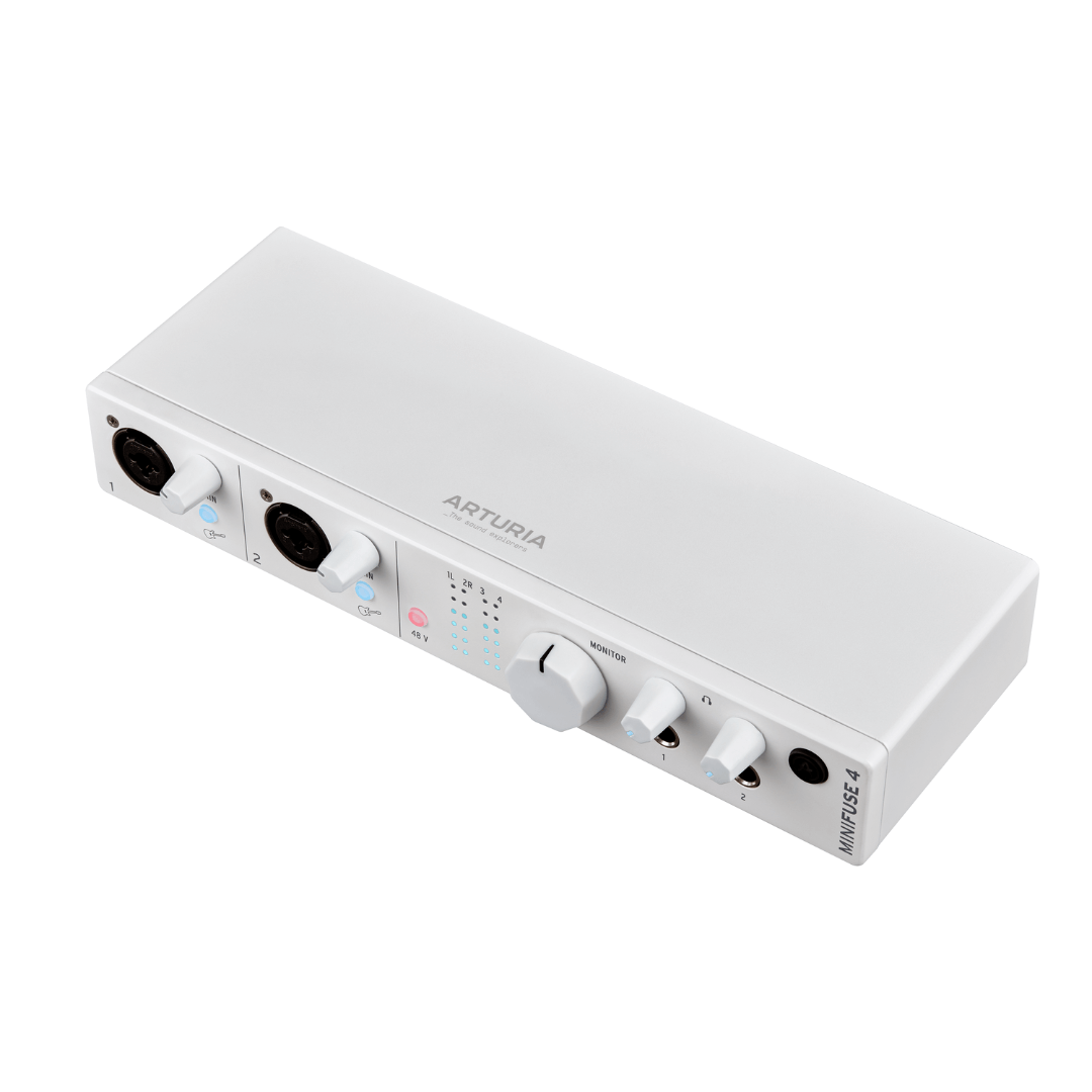 Arturia MINIFUSE 4 WHITE EDITION | Interfaz de Audio USB 4×4 – 24-bit / 192 kHz