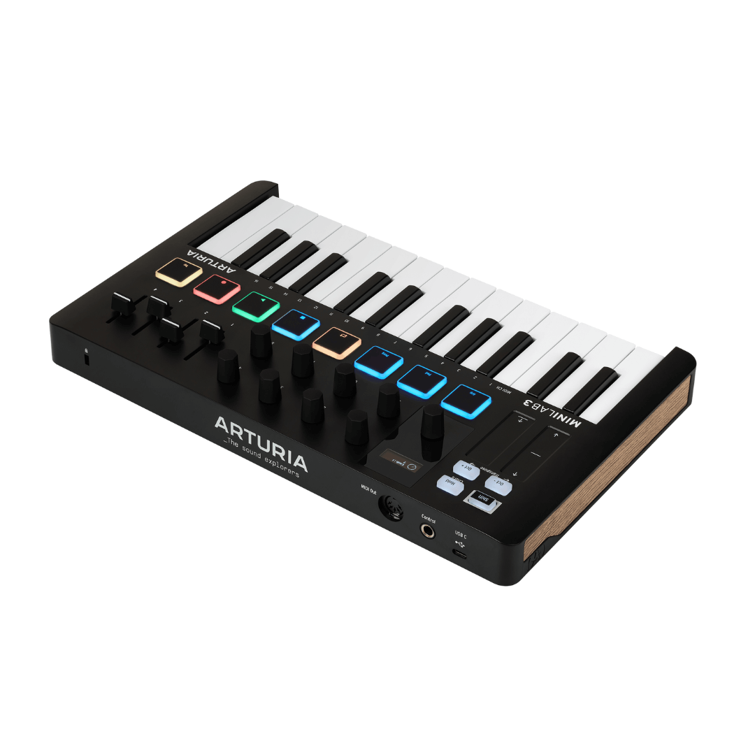Arturia MINILAB 3 BLACK EDITION | Controlador MIDI Universal – 25 Teclas