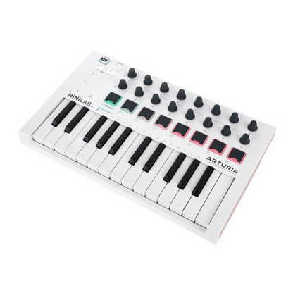 Arturia MINILAB MK II WHITE EDITION | Controlador MIDI Portátil – 25 Teclas (LIQUIDACIÓN)