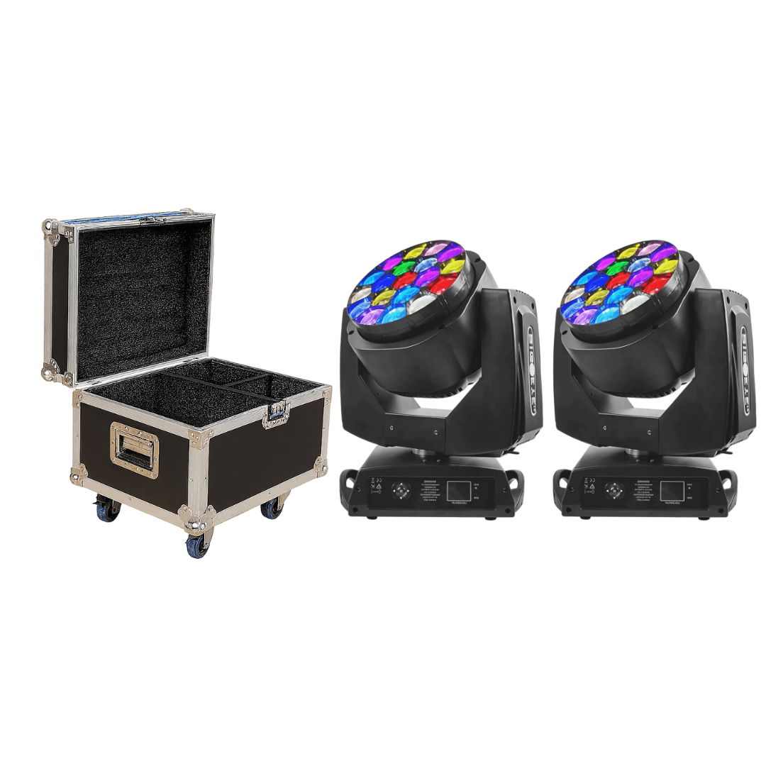 Set x2 B-EYE K10 19x15W Zoom Wash – POWER PRO