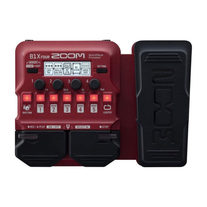 ZOOM B1X FOUR | Procesador Multiefectos para Bajo con Pedal de Expresión