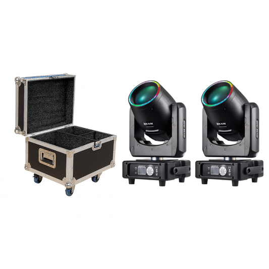 Set x2 BEAM 14R+ 295W + ARO PIXEL LED – POWER PRO