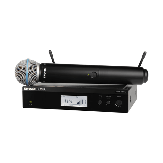Shure BLX24R/B58-H9 | Sistema Inalámbrico de Rack con Micrófono Vocal BETA58A