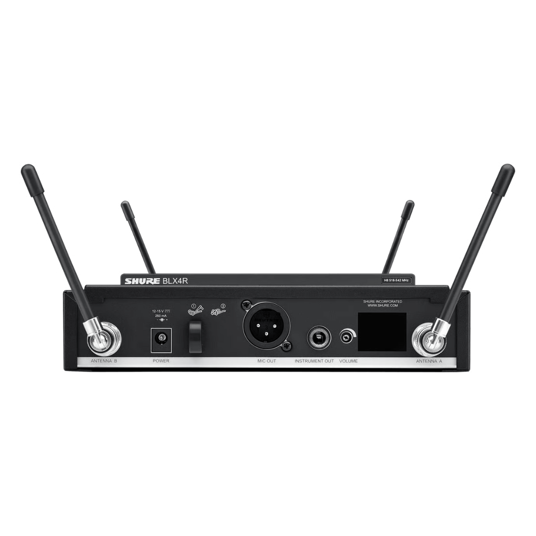 Shure BLX24R/B58-H9 | Sistema Inalámbrico de Rack con Micrófono Vocal BETA58A