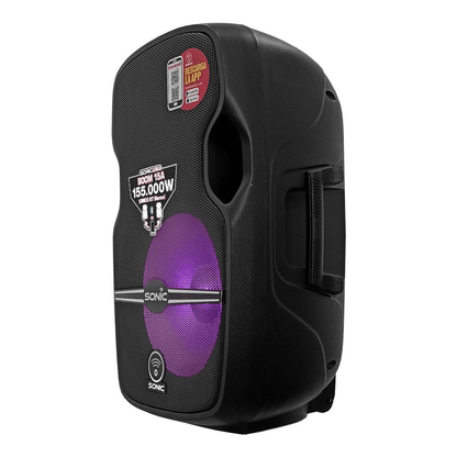 SONIC USA BOOM 15A-W MK4 | Caja Amplificada Activa de 15’’ con BT Estéreo y APP