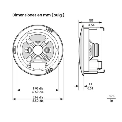 BOSCH LBC 3086/41 | Altavoz de Techo de 6W para Sistemas de Megafonía