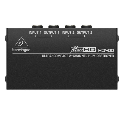 Behringer HD400 | Eliminador de Zumbido 2 Canales (Hum Destroyer)