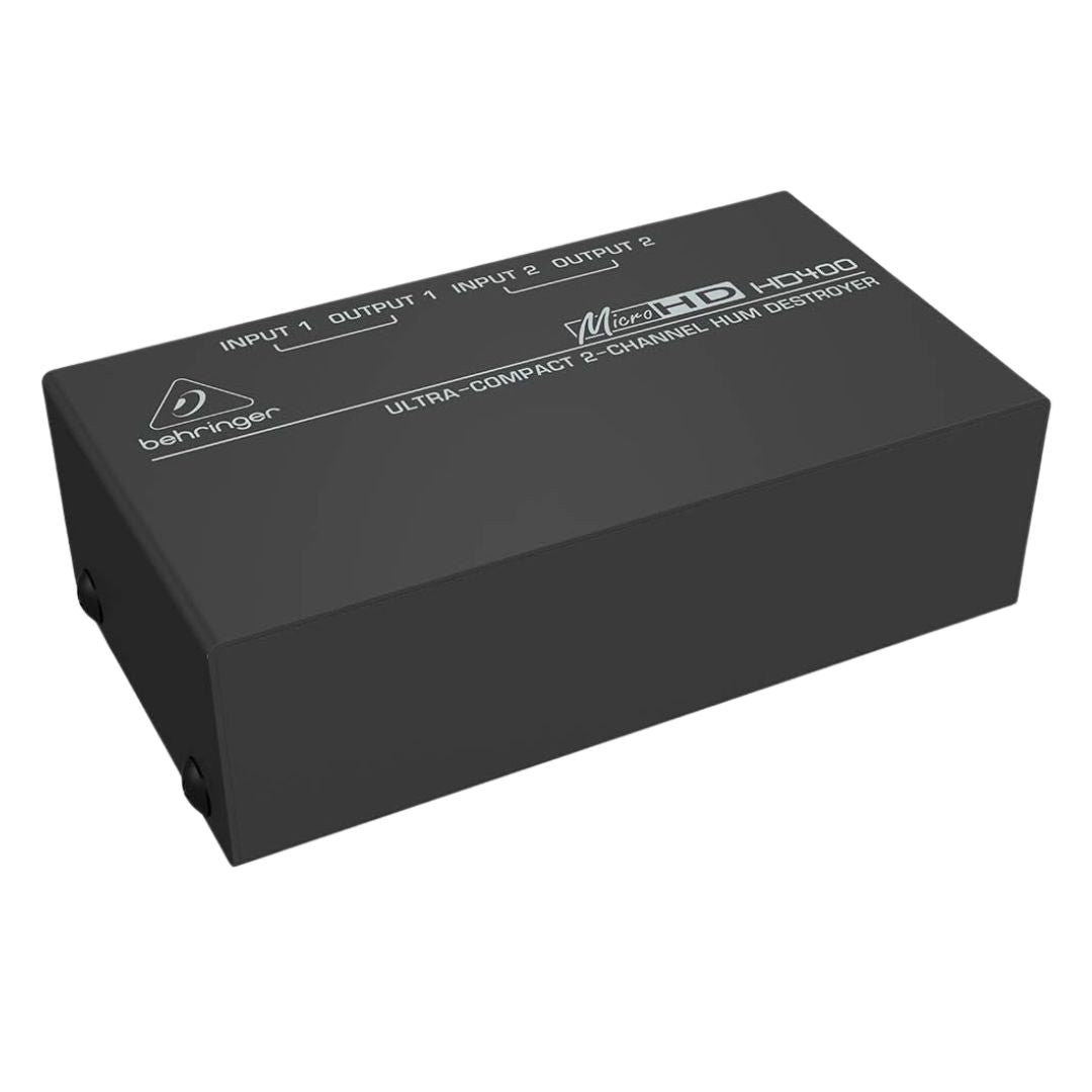 Behringer HD400 | Eliminador de Zumbido 2 Canales (Hum Destroyer)