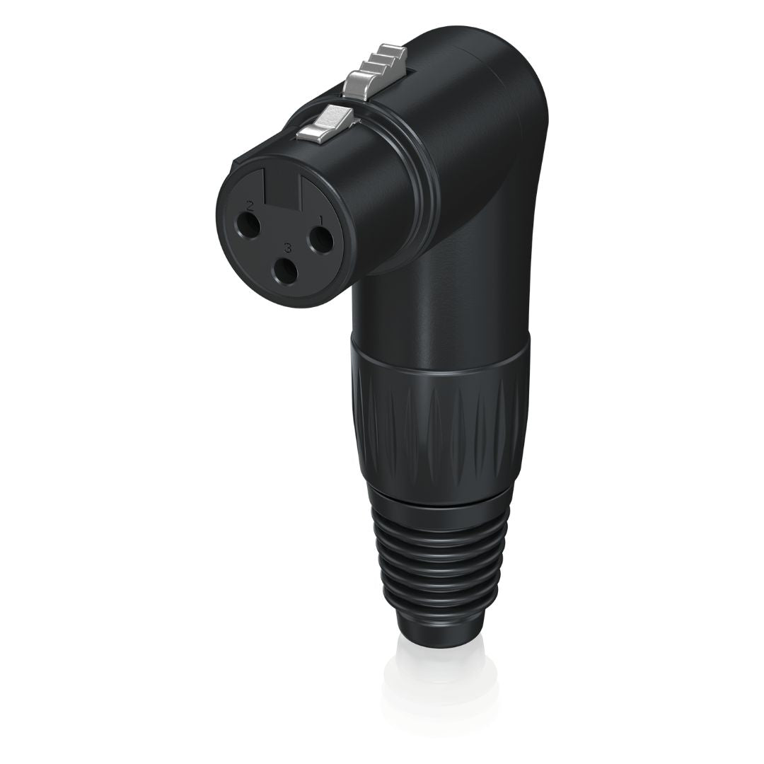 Behringer X3FR-BK  | Conector XLR Hembra 3 Pines en Ángulo Recto