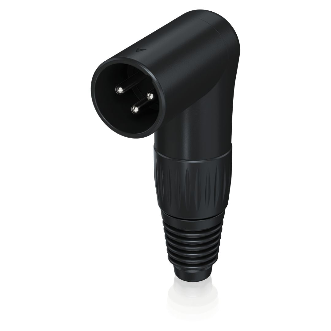 Behringer X3MR-BK | Conector XLR Macho 3 Pines en Ángulo Recto
