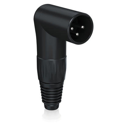 Behringer X3MR-BK | Conector XLR Macho 3 Pines en Ángulo Recto