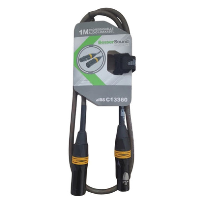 Besser Sound C13360 | Cable XLR Cannon Macho a Cannon Hembra 1m