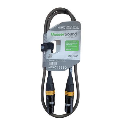 Besser Sound C13360 | Cable XLR Cannon Macho a Cannon Hembra 1m