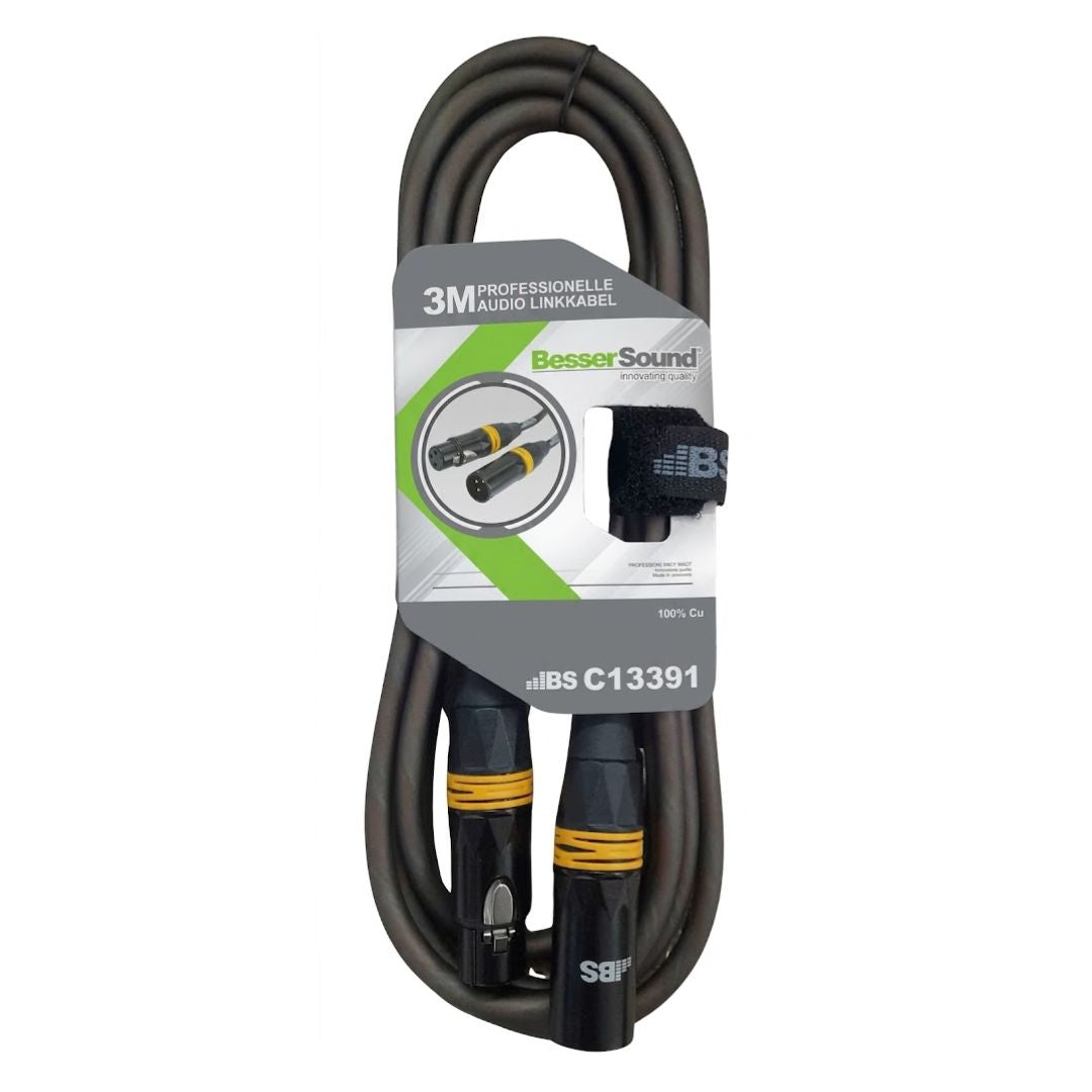 Besser Sound C13391 | Cable XLR Canon Macho a Canon Hembra 3m