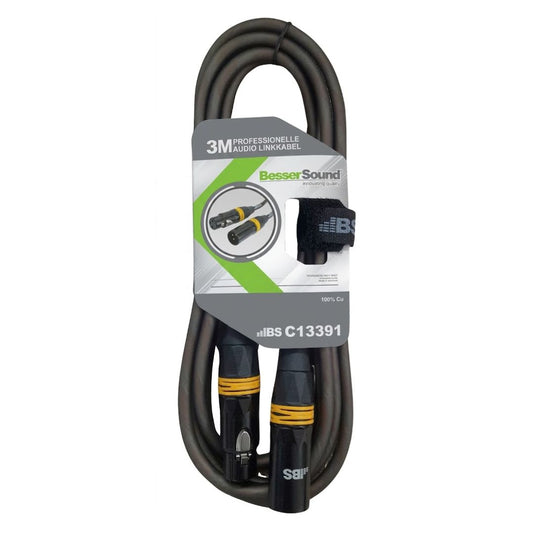 Besser Sound C13391 | Cable XLR Canon Macho a Canon Hembra 3m