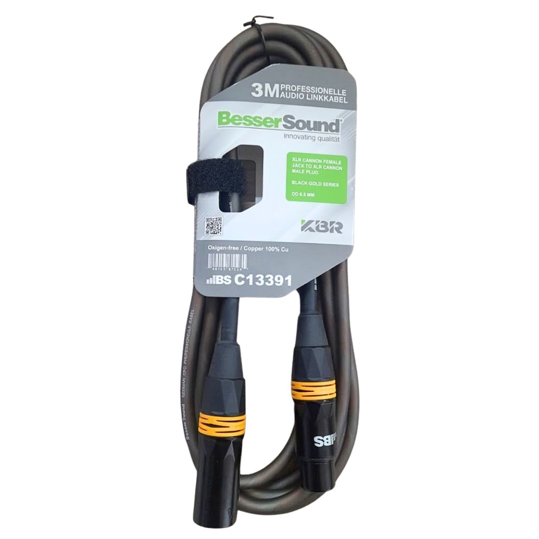 Besser Sound C13391 | Cable XLR Canon Macho a Canon Hembra 3m