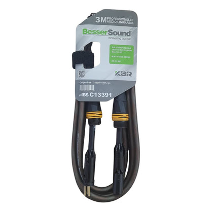 Besser Sound C13391 | Cable XLR Canon Macho a Canon Hembra 3m