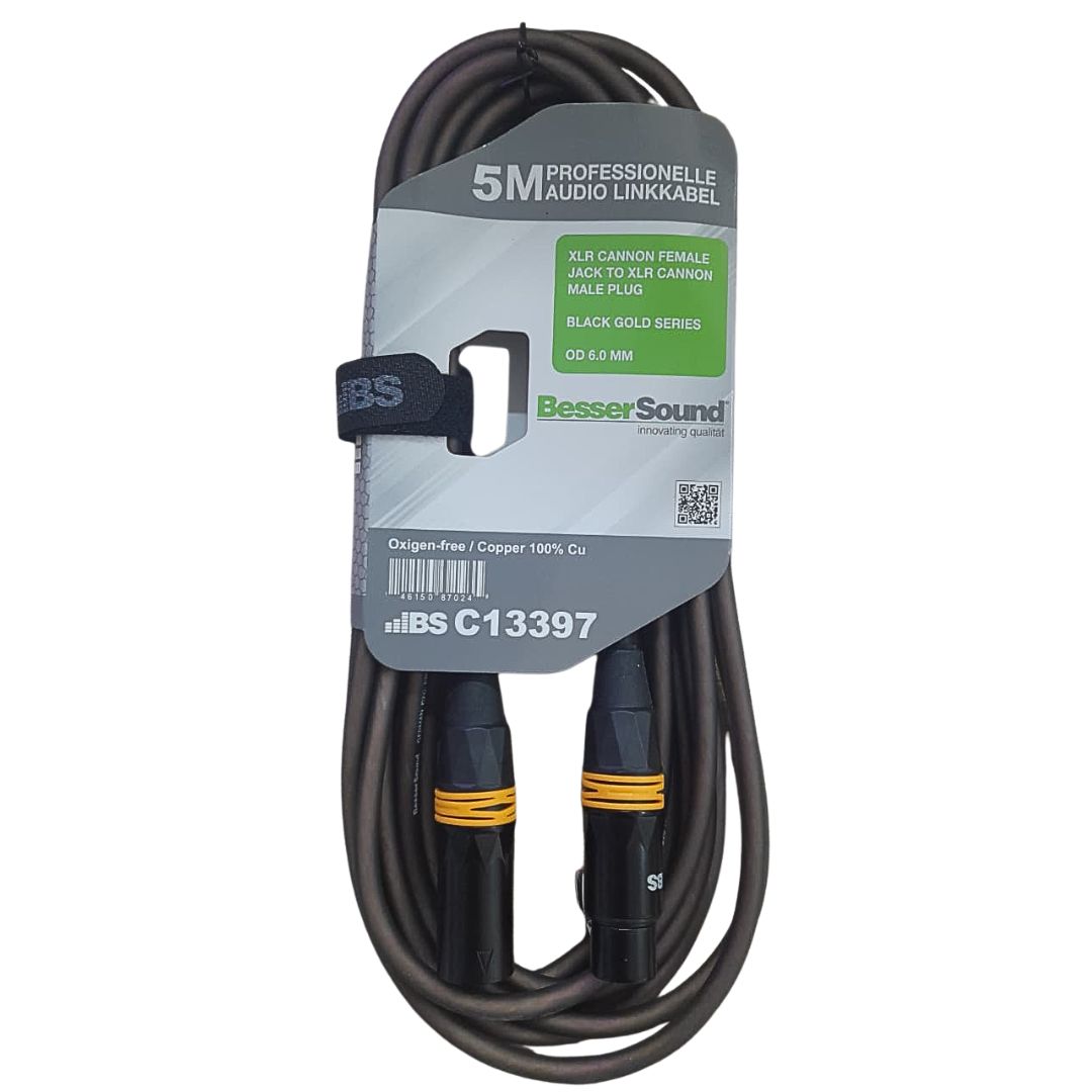 Besser Sound C13397 | Cable XLR Canon Macho a Canon Hembra 5m