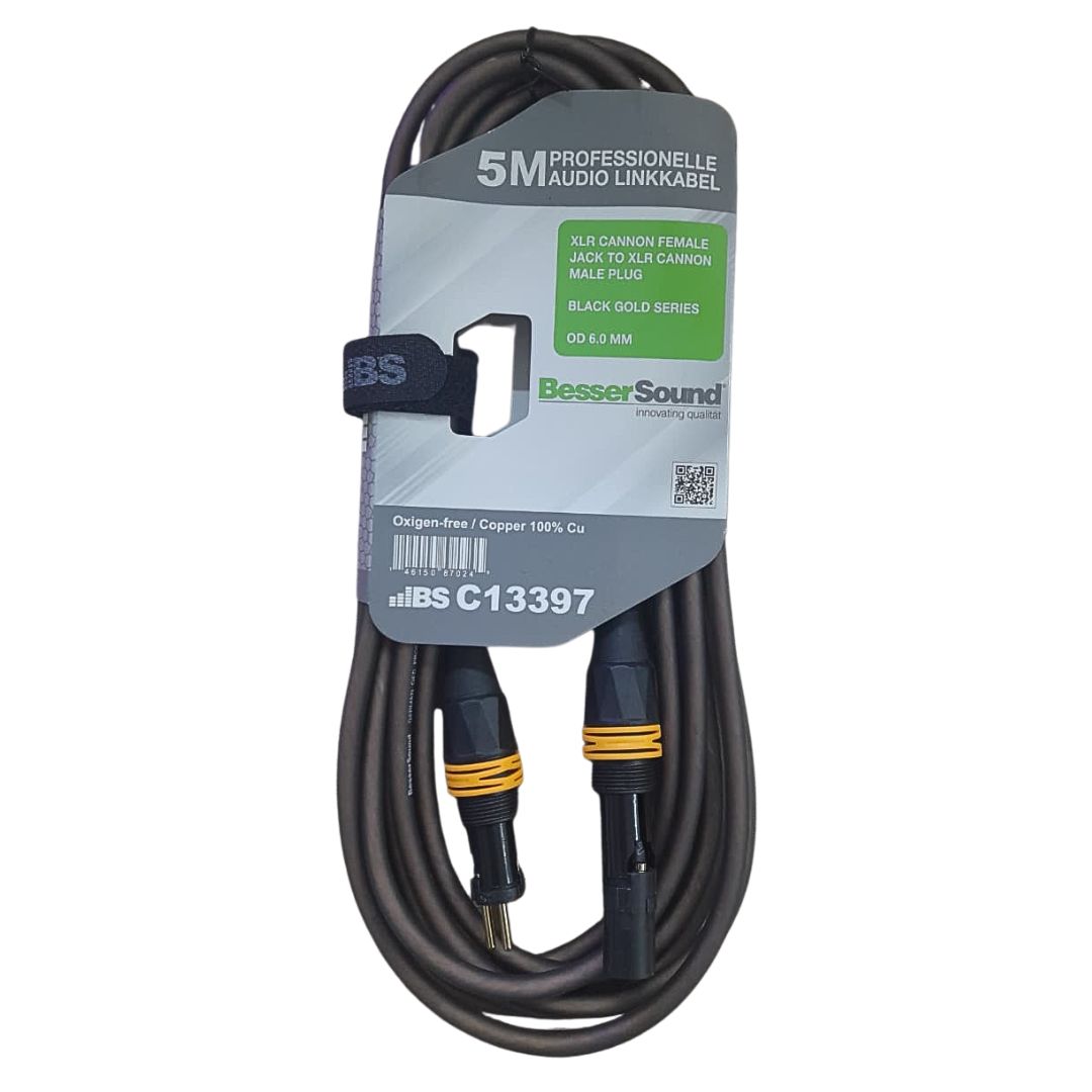 Besser Sound C13397 | Cable XLR Canon Macho a Canon Hembra 5m