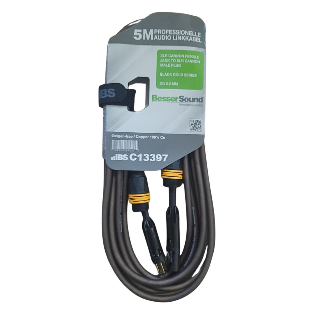 Besser Sound C13397 | Cable XLR Canon Macho a Canon Hembra 5m