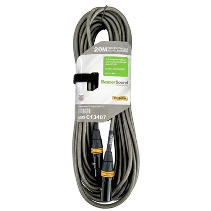 Besser Sound C13407 Premium | Cable XLR Canon Macho a Canon Hembra 20m