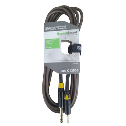 Besser Sound C13504 | Cable Audio 3.5mm ST a 1/4” ST 3m