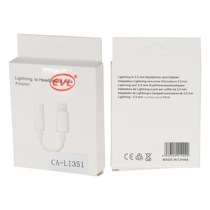 EVL CA-LI351 | Adaptador iPhone Lightning a Jack 3.5 mm