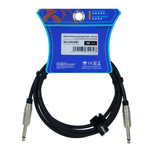 ROXTONE SGJJ100L0020 | CABLE P/INSTRUMENTO 1 PLUG 6.3MN X 1 PLUG 6.3MN 2MT