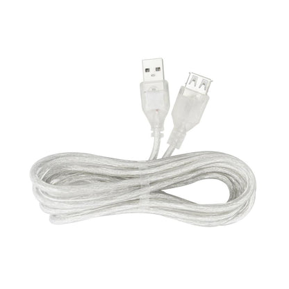 EVL YUSB2-T02-1.5M |CABLE USB HEMBRA X USB MACHO TRANSPARENTE 1.5MT