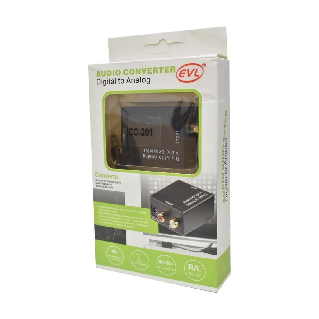 EVL CC-201 | CONVERTIDOR AUDIO DIGITAL A ANALOGICA