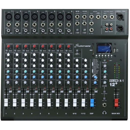 Studiomaster CLUB XS12+ | Consola de Audio de 12 Canales