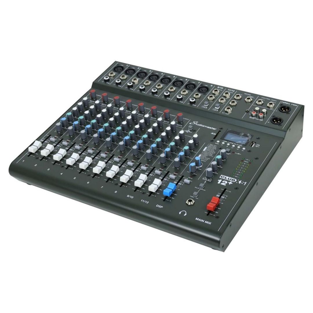 Studiomaster CLUB XS12+ | Consola de Audio de 12 Canales