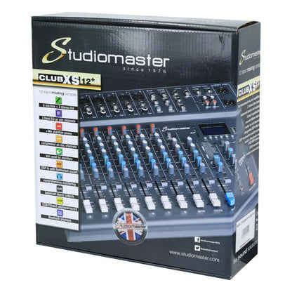 Studiomaster CLUB XS12+ | Consola de Audio de 12 Canales