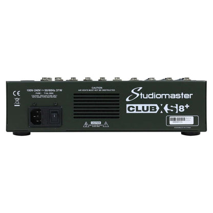 Studiomaster CLUB XS8+ | Consola de Audio de 8 Canales