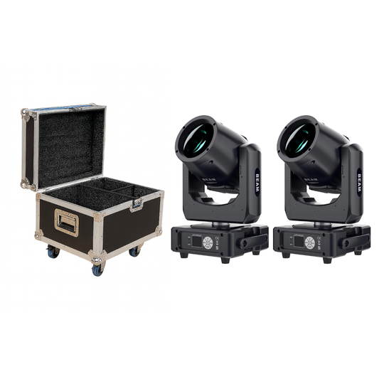 Set x2 COMPACT BEAM 7R 230W + EFECTO ARCOIRIS – POWER PRO