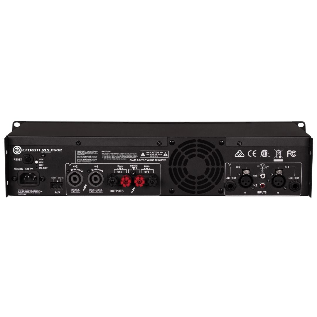 CROWN XLS 2502 | Amplificador de Potencia de 2 Canales con DSP