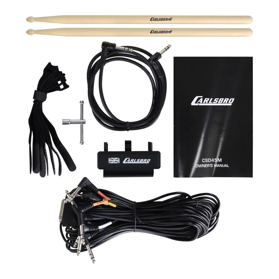 CARLSBRO CSD45M | Batería Electrónica 5 Tambores + 4 Platillos Mesh