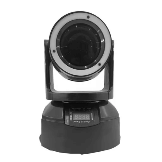 Cabeza Robótica LED 100W Lighting Pro - Moving Head Beam con Tira RGB y Control DMX Profesional