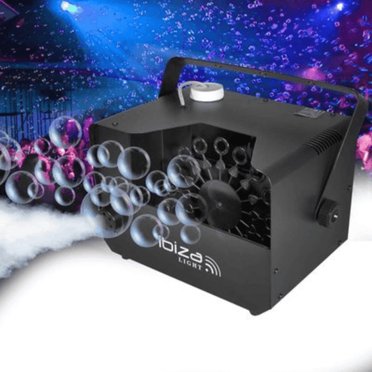 Cámara de Humo 400W + Máquina de Burbujas Incorporada | Efecto Doble con Control Inalámbrico (Wireless)