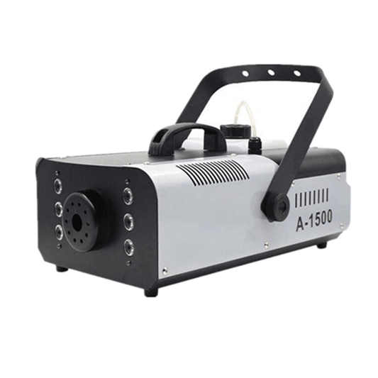 Cámara de Humo 1500W + LED | Máquina de Niebla Vertical con Luces RGB 6×3W + Control Inalámbrico