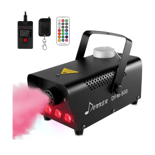 Cámara de Humo 600W + LED | Máquina de Niebla con Luces RGB y Control Inalámbrico