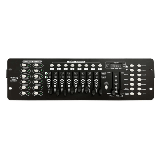 Controlador DMX192 | Consola Profesional 192 Canales para Luces LED, Cabezas Móviles y Efectos DJ