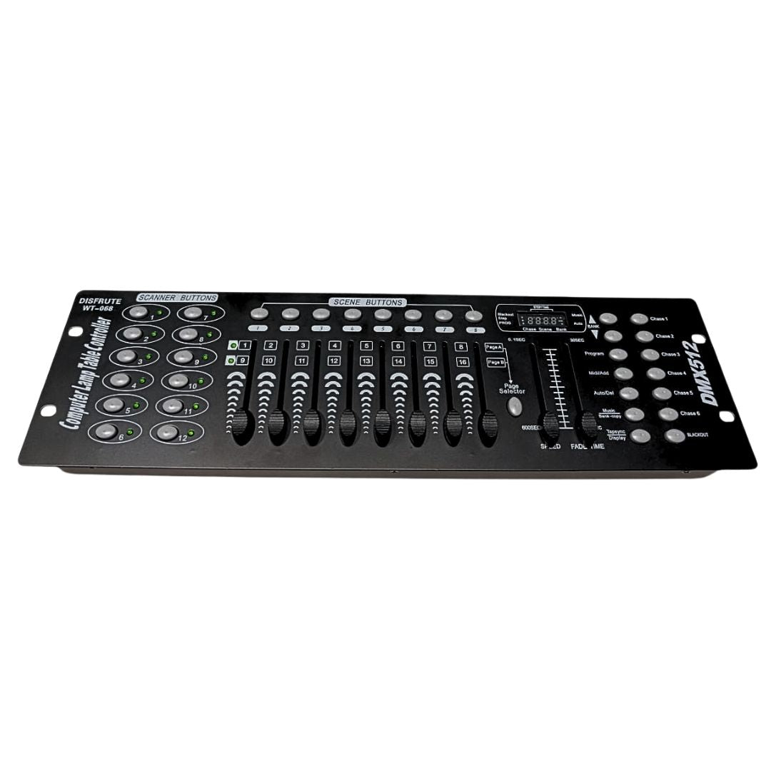 Controlador DMX192 | Consola Profesional 192 Canales para Luces LED, Cabezas Móviles y Efectos DJ